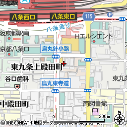 京都府京都市南区東九条西山王町15周辺の地図