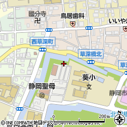 静岡県静岡市葵区城内町周辺の地図