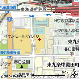 サックスバー京都イオンモール店周辺の地図