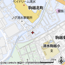 静岡県静岡市清水区駒越北町7-32周辺の地図