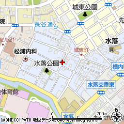 静岡県静岡市葵区水落町周辺の地図