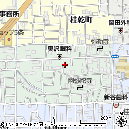 京都府京都市西京区桂千代原町75周辺の地図