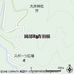 静岡県藤枝市岡部町青羽根周辺の地図