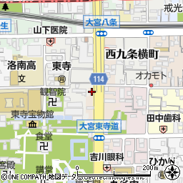 京都府京都市南区東寺東門前町79周辺の地図