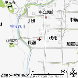 京都府亀岡市曽我部町中長瀬周辺の地図