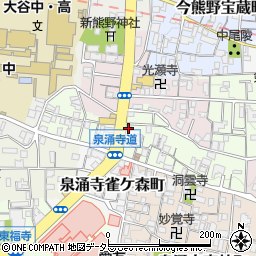 京都中央信用金庫泉涌寺支店周辺の地図