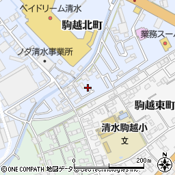 静岡県静岡市清水区駒越北町7-39周辺の地図