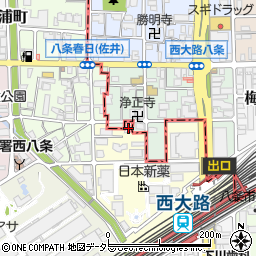 Ａ－ｍｏｎＪＲ西大路周辺の地図