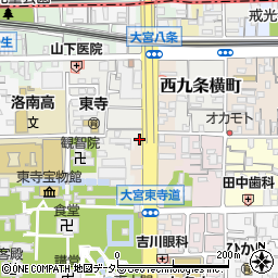京都府京都市南区東寺東門前町78周辺の地図