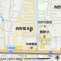京都府京都市山科区西野楳本町79周辺の地図
