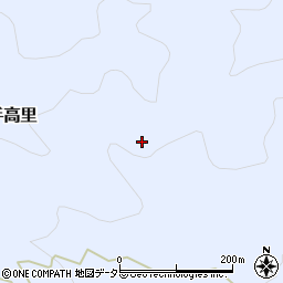 愛知県新城市作手高里樅ケ入周辺の地図