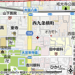 京都府京都市南区西九条猪熊町36周辺の地図