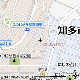 愛知県知多市つつじが丘3丁目25周辺の地図