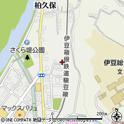 静岡県伊豆市柏久保1430-2周辺の地図