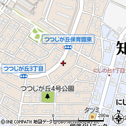 愛知県知多市つつじが丘3丁目周辺の地図