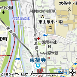 ポーシェ東福寺周辺の地図