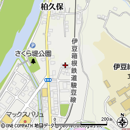 静岡県伊豆市柏久保1430-3周辺の地図