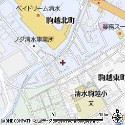 静岡県静岡市清水区駒越北町7周辺の地図