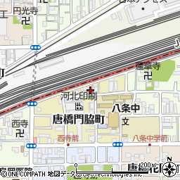 京都府京都市南区唐橋門脇町18周辺の地図