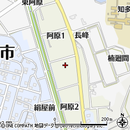 愛知県知多市阿原周辺の地図