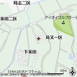 愛知県知多郡東浦町緒川下米田64周辺の地図