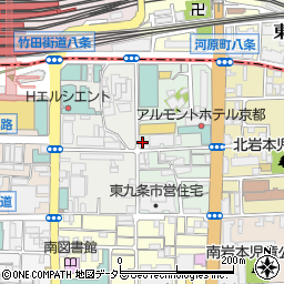 京都府京都市南区東九条西岩本町11周辺の地図