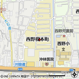 京都府京都市山科区西野楳本町77-49周辺の地図