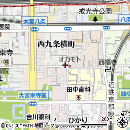 京都府京都市南区西九条横町83周辺の地図