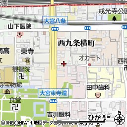 京都府京都市南区東寺東門前町57周辺の地図