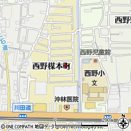 京都府京都市山科区西野楳本町78周辺の地図
