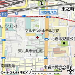 京都府京都市南区東九条西岩本町34周辺の地図