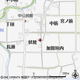 京都府亀岡市曽我部町中状使周辺の地図