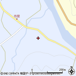 愛知県新城市布里大谷貝津周辺の地図