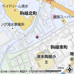 静岡県静岡市清水区駒越北町7-6周辺の地図