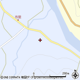 愛知県新城市布里（大谷貝津）周辺の地図