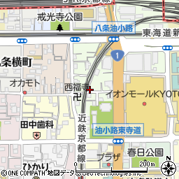 京都府京都市南区西九条池ノ内町周辺の地図