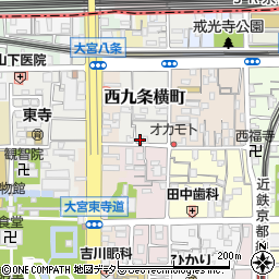 京都府京都市南区西九条横町89周辺の地図