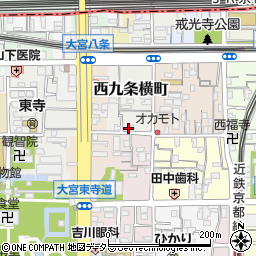 京都府京都市南区西九条横町88周辺の地図