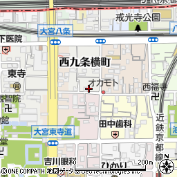 京都府京都市南区西九条横町84周辺の地図