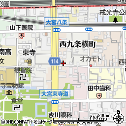 京都府京都市南区東寺東門前町58周辺の地図