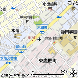 静岡県静岡市葵区横内町14周辺の地図