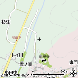 兵庫県川辺郡猪名川町杉生風呂ノ本周辺の地図