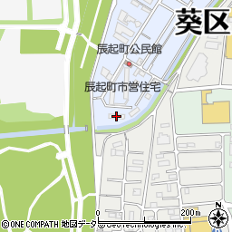 警察本部辰起町公舎周辺の地図