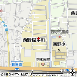 京都府京都市山科区西野楳本町77-24周辺の地図