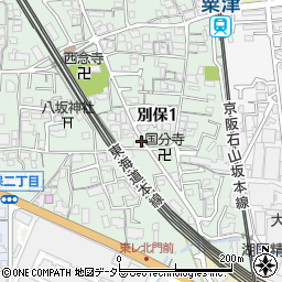滋賀県大津市別保周辺の地図