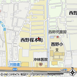 京都府京都市山科区西野楳本町77-21周辺の地図