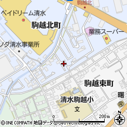静岡県静岡市清水区駒越北町5-52周辺の地図