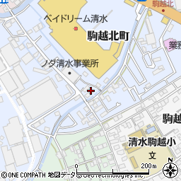 静岡県静岡市清水区駒越北町8-30周辺の地図