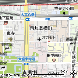 京都府京都市南区西九条横町71周辺の地図