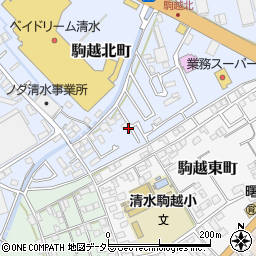 静岡県静岡市清水区駒越北町7-5周辺の地図